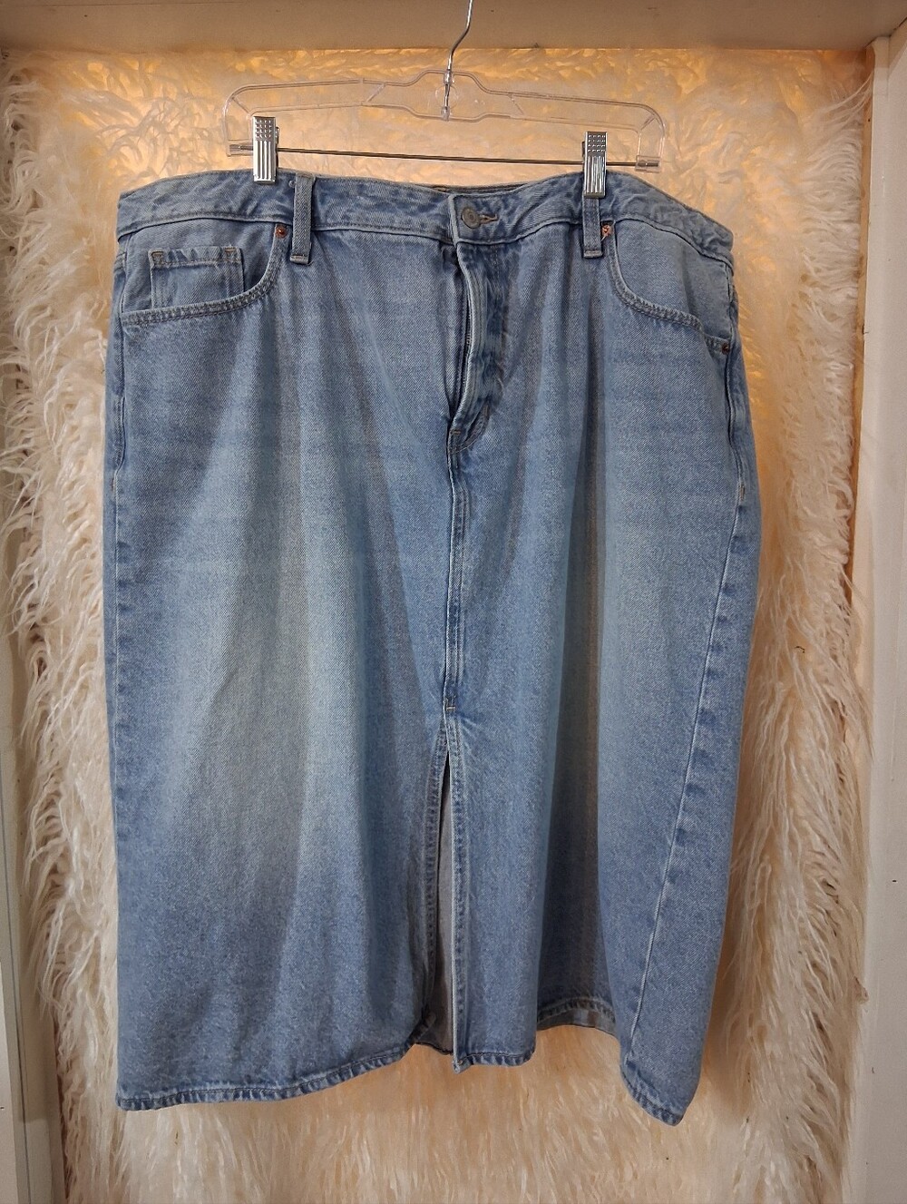 Classic Light Blue Denim Women’s Jeans Skirt